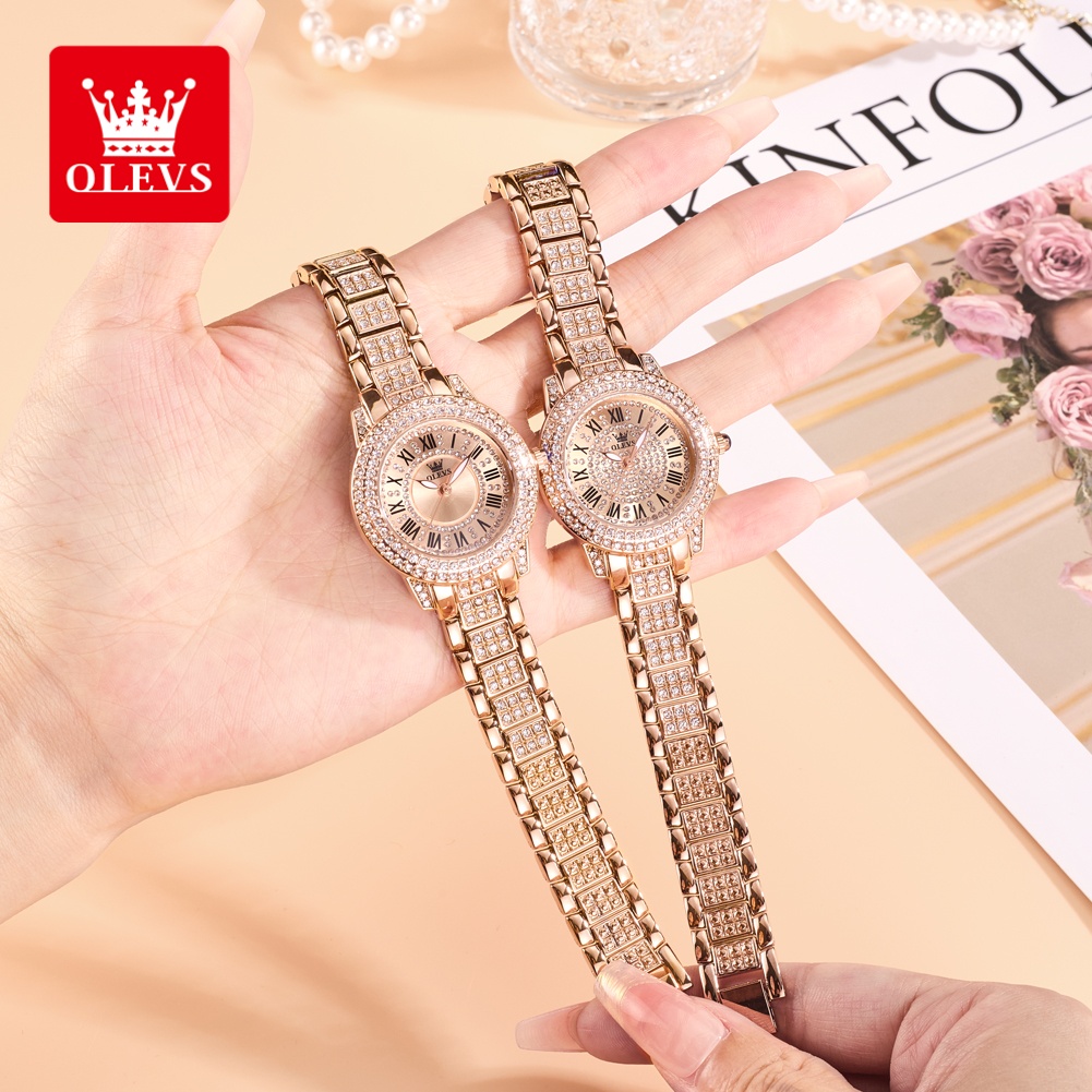 Fashion Women Watches - OLEVS Lüks Moda bayan saatleri Elmas