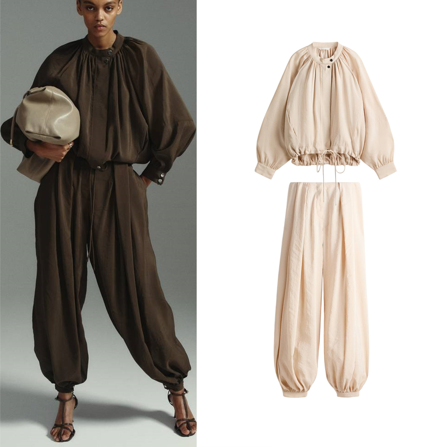 Women'S Fashion Long Coat - Çin Tarzı Dik Yaka Uzun Kollu