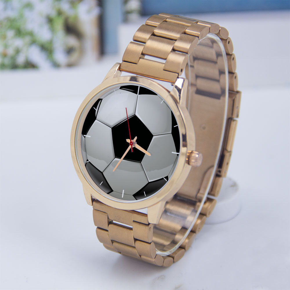 Fashion Women Watches - Futbol Futbol Tasarım Hayranları Gümüş Adam