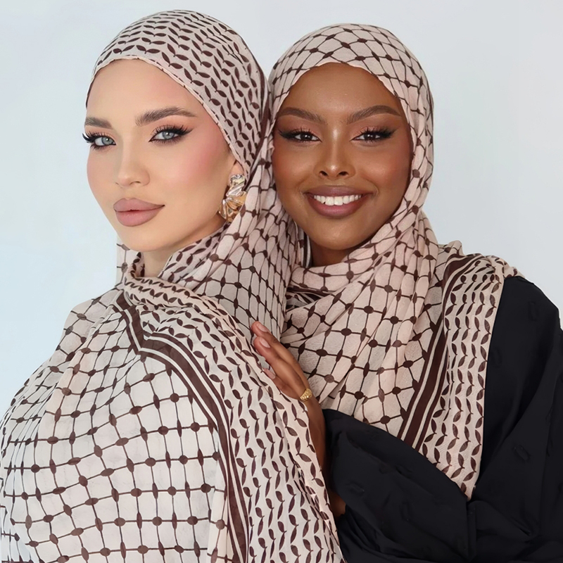 Women Fashion Uae - 2/adet arap şifon eşarp kadın müslüman