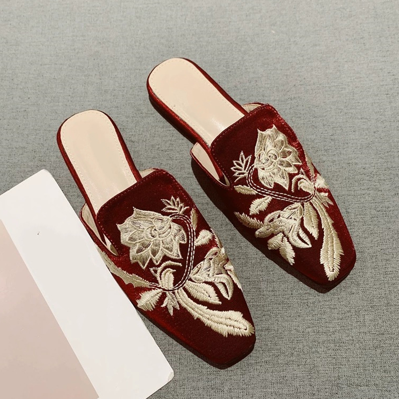 Women'S Fashion Korea - 2026 Yeni Bayan Ayakkabı Retro Nakış