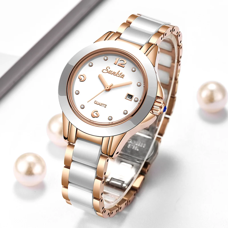 Fashion Women Watches - Sunkta Moda Rahat Kuvars Kadın Izle