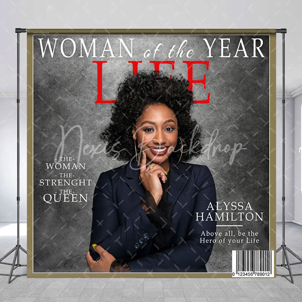 Women'S Fashion Magazine - Özel Gri Dergi Kapağı Kadın Doğum