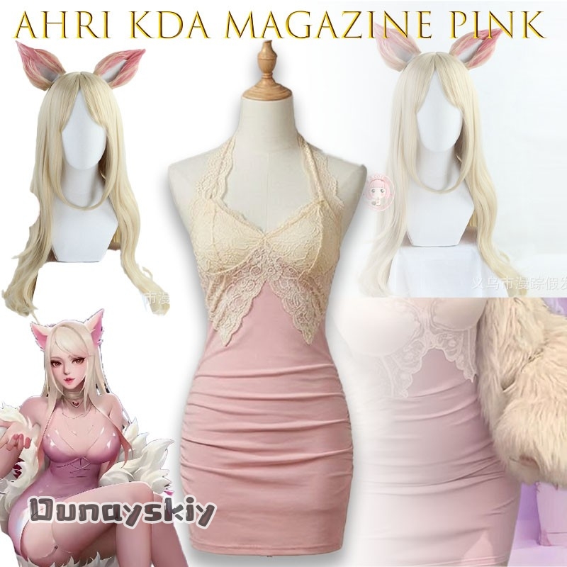 Women'S Fashion Magazine - KDA Dergisi Pembe Sahne Cosplay Elbisesi