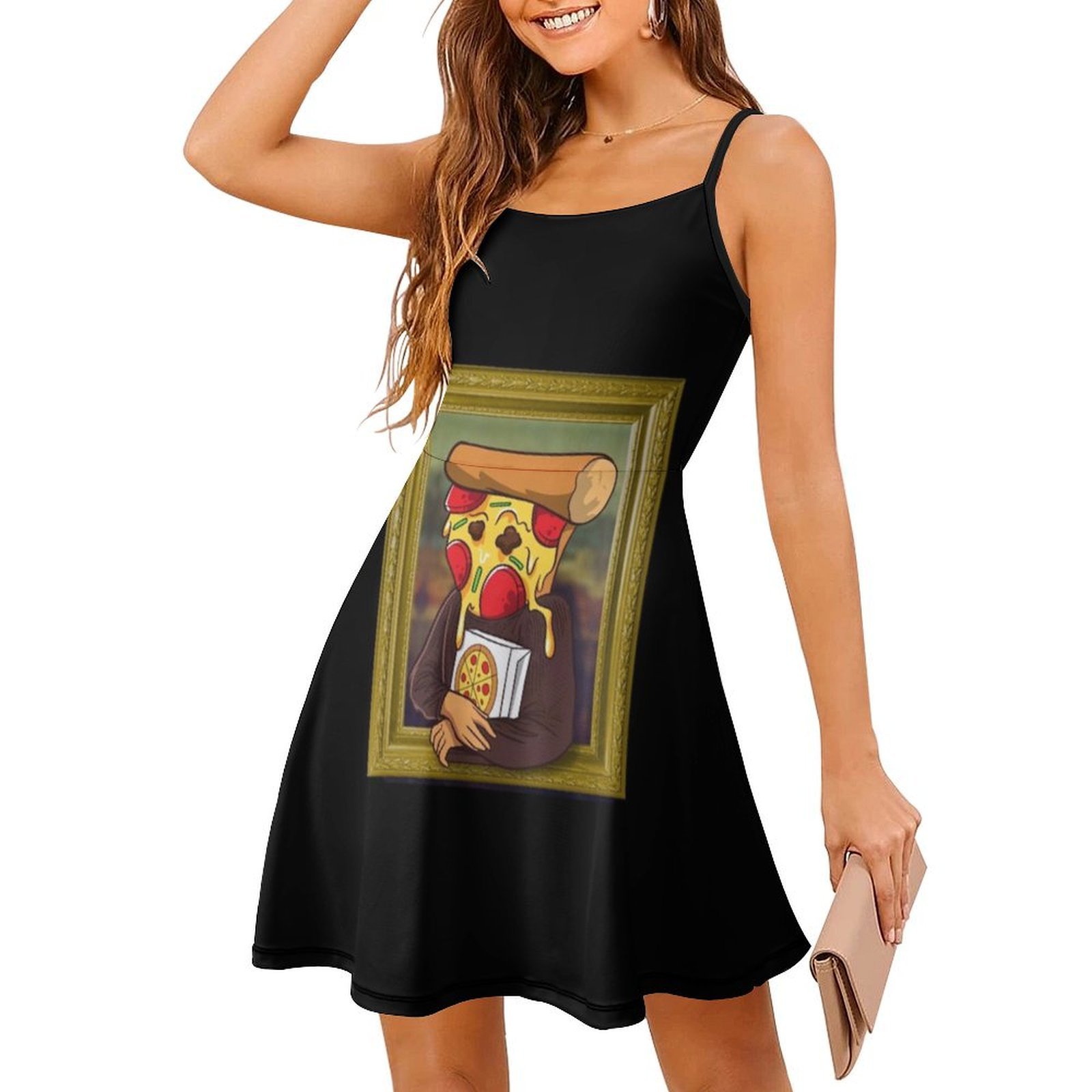 Pizza Mona Lisa Komik Sanatçı  - Smocked Dress Women incelemesi ve fiyatı