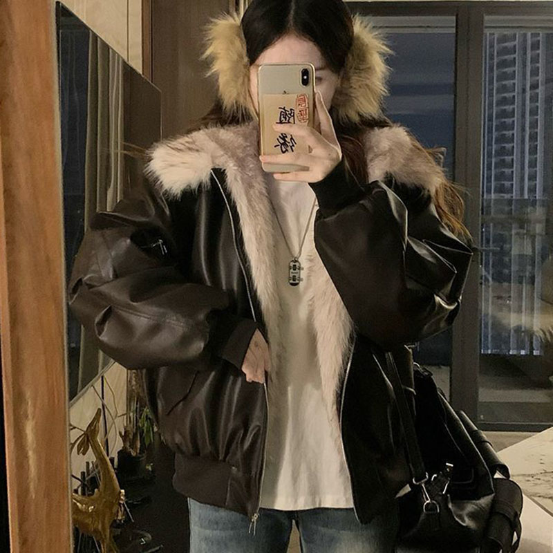 Kışlık Kalın Sıcak Polar Kapüş - Women'S Fashion Bomber Jacket incelemesi ve fiyatı