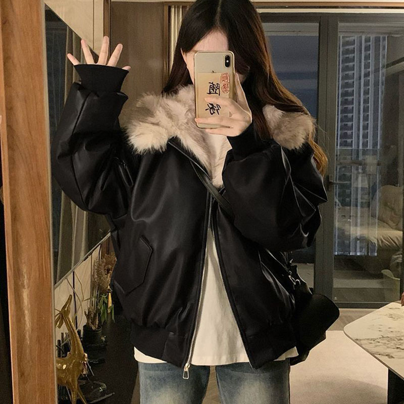 Kışlık Kalın Sıcak Polar Kapüş - Women'S Fashion Bomber Jacket incelemesi ve fiyatı