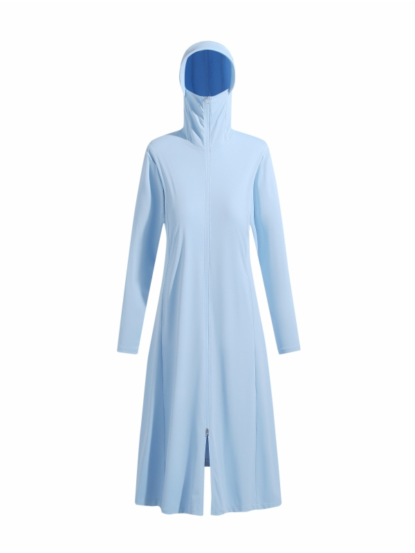 Uzun Hafif Gevşek Buz Ipek UV  - Women'S Fashion Long Coat incelemesi ve fiyatı