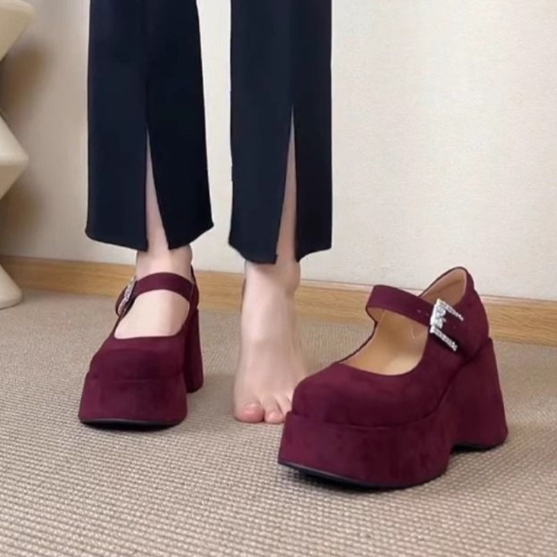 Kalın Platform Mary Jane Ayakk - Women'S Fashion Korea incelemesi ve fiyatı