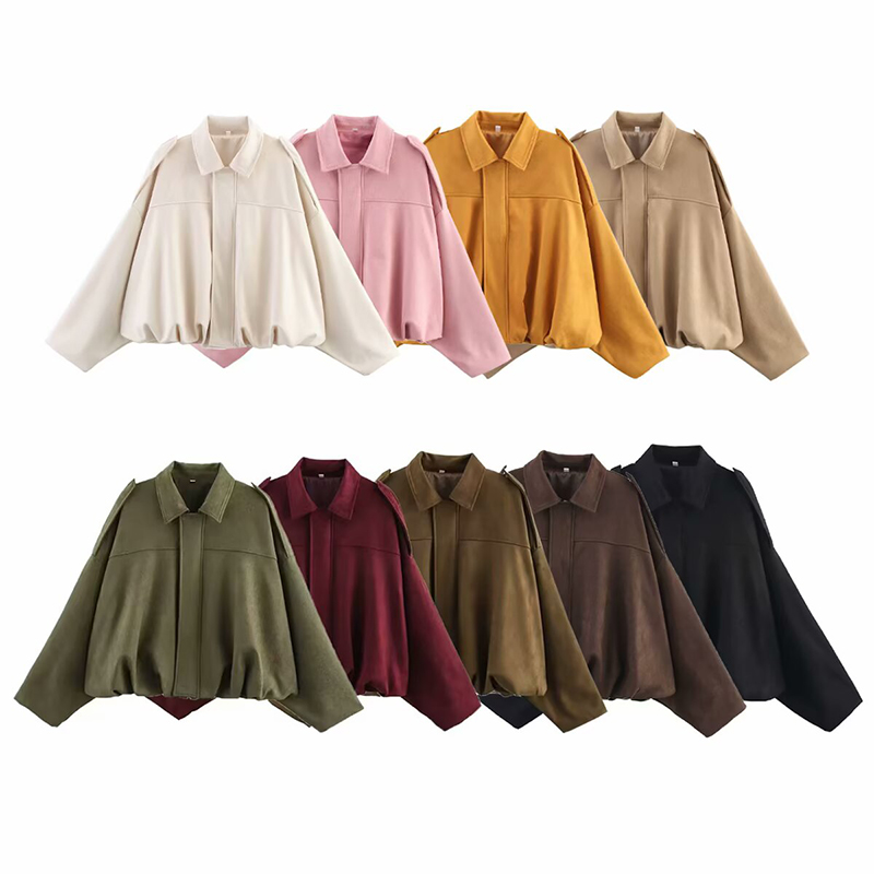 YENKYE Yeni 2025 Kadın Süet Do - Women'S Fashion Bomber Jacket incelemesi ve fiyatı