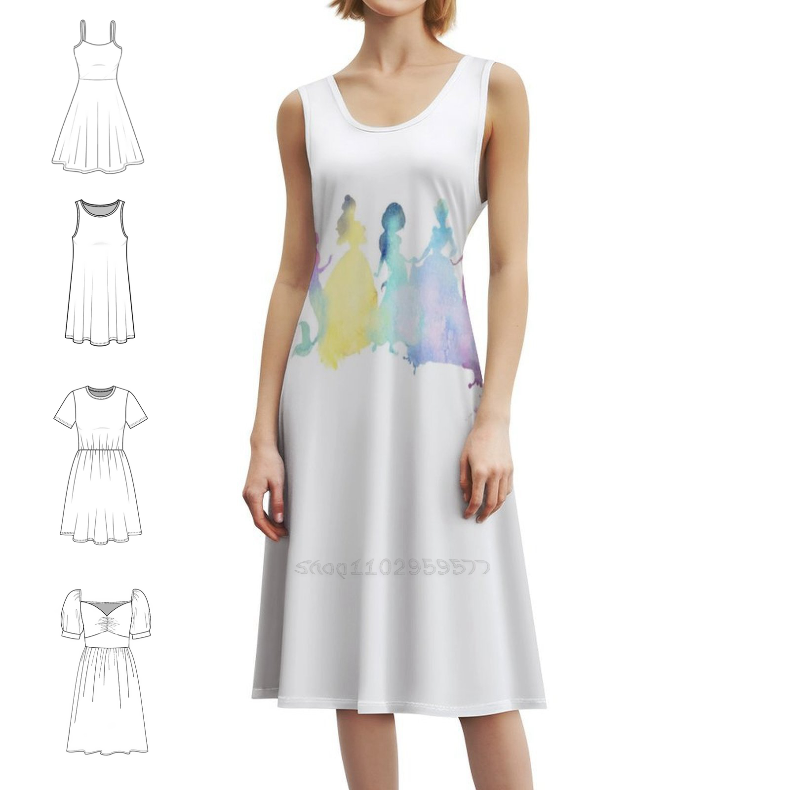 Prenseslerin Renkleri Çiçekli  - Smocked Dress Women incelemesi ve fiyatı