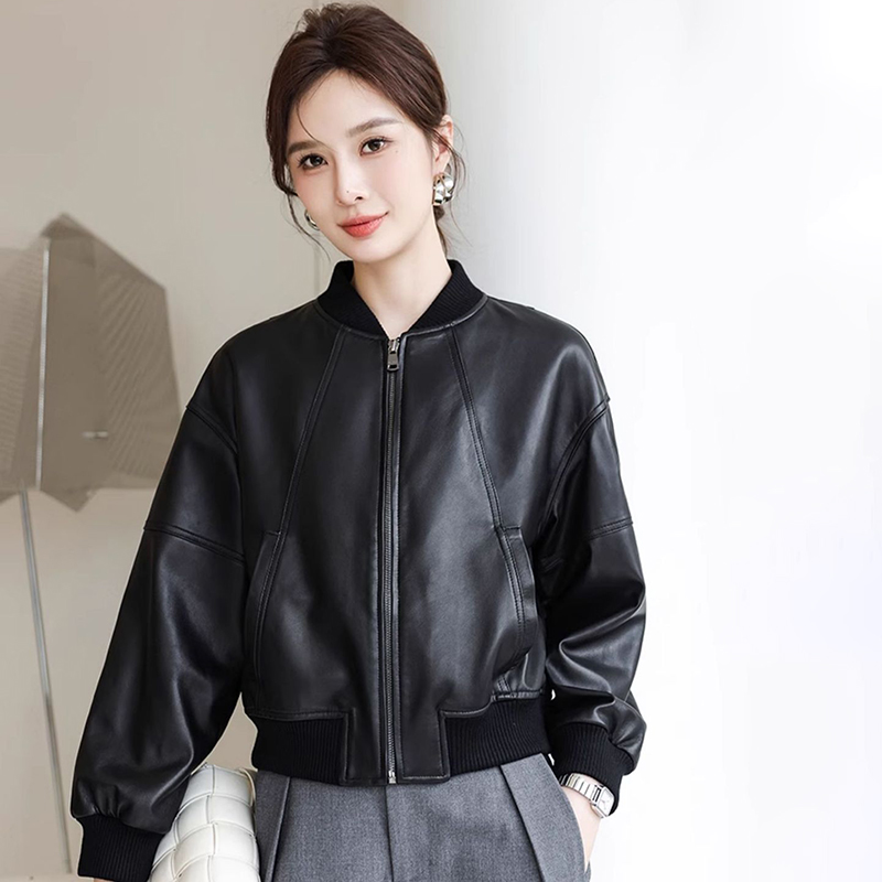 Amerikan Retro Suni Deri Ceket - Women'S Fashion Bomber Jacket incelemesi ve fiyatı