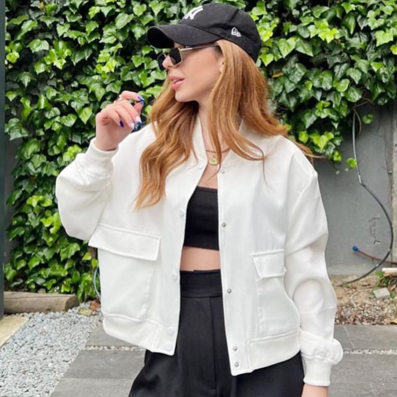 HXAO Kadın Bomber Ceket Kırpıl - Women'S Fashion Bomber Jacket incelemesi ve fiyatı