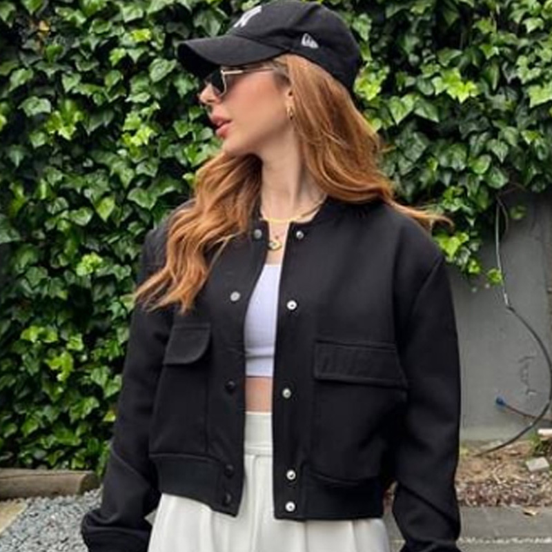 HXAO Kadın Bomber Ceket Kırpıl - Women'S Fashion Bomber Jacket incelemesi ve fiyatı