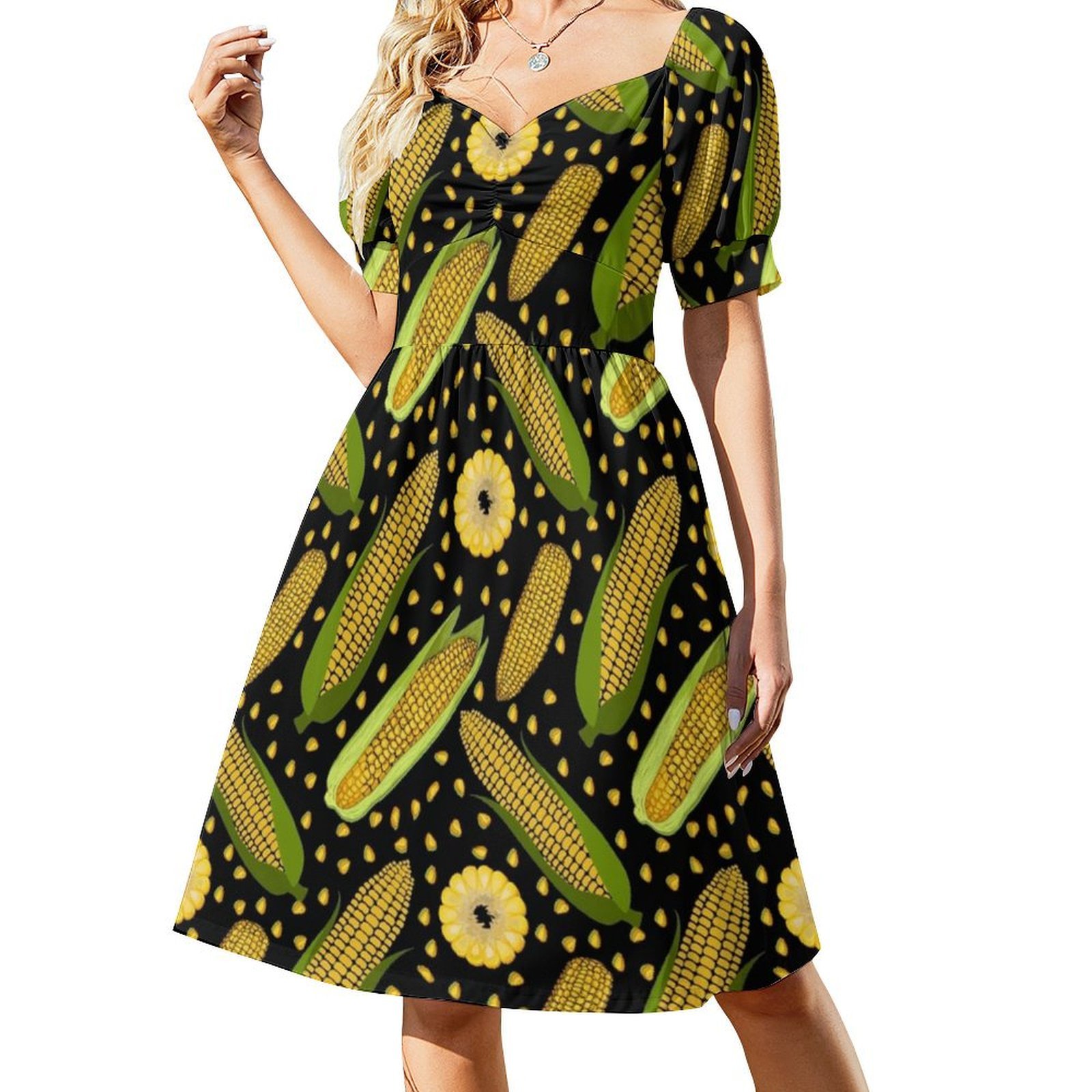 Mısır Desenli Çiçekli Elbise K - Smocked Dress Women incelemesi ve fiyatı