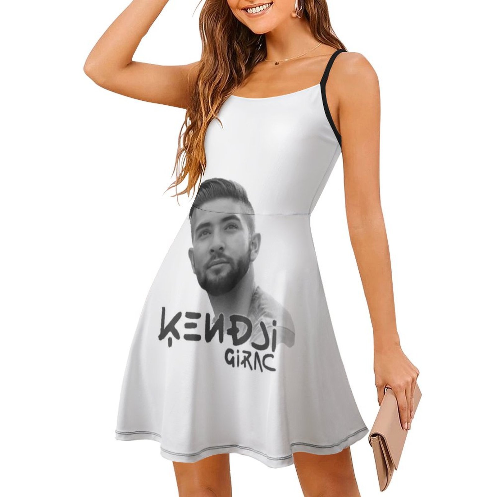 Kendji Girac Portre Çiçek Dese - Smocked Dress Women incelemesi ve fiyatı