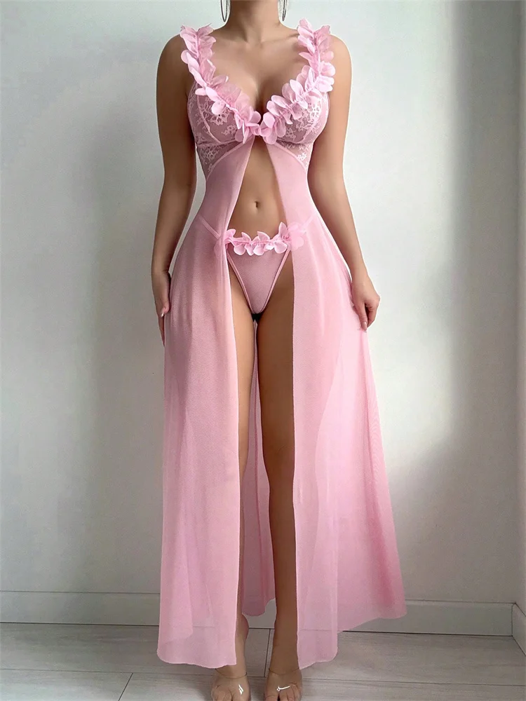 Pembe Çiçekli Seksi Gecelikler - Floral Summer Dress incelemesi ve fiyatı