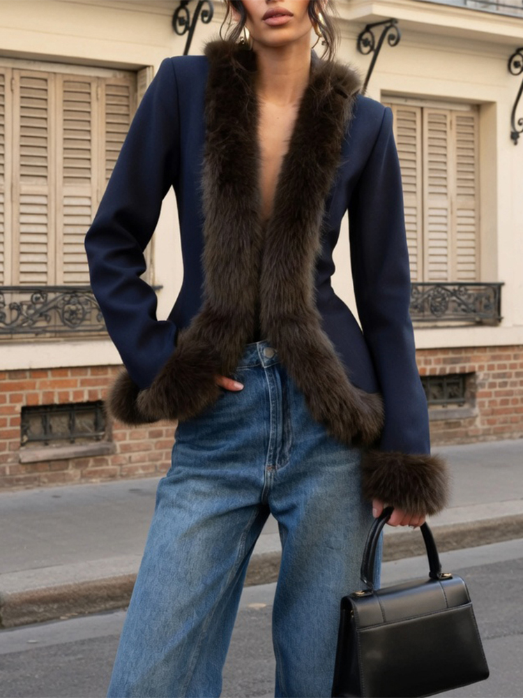 Kadın Kürk Patchwork Etek Takı - Women'S Fashion Long Coat incelemesi ve fiyatı